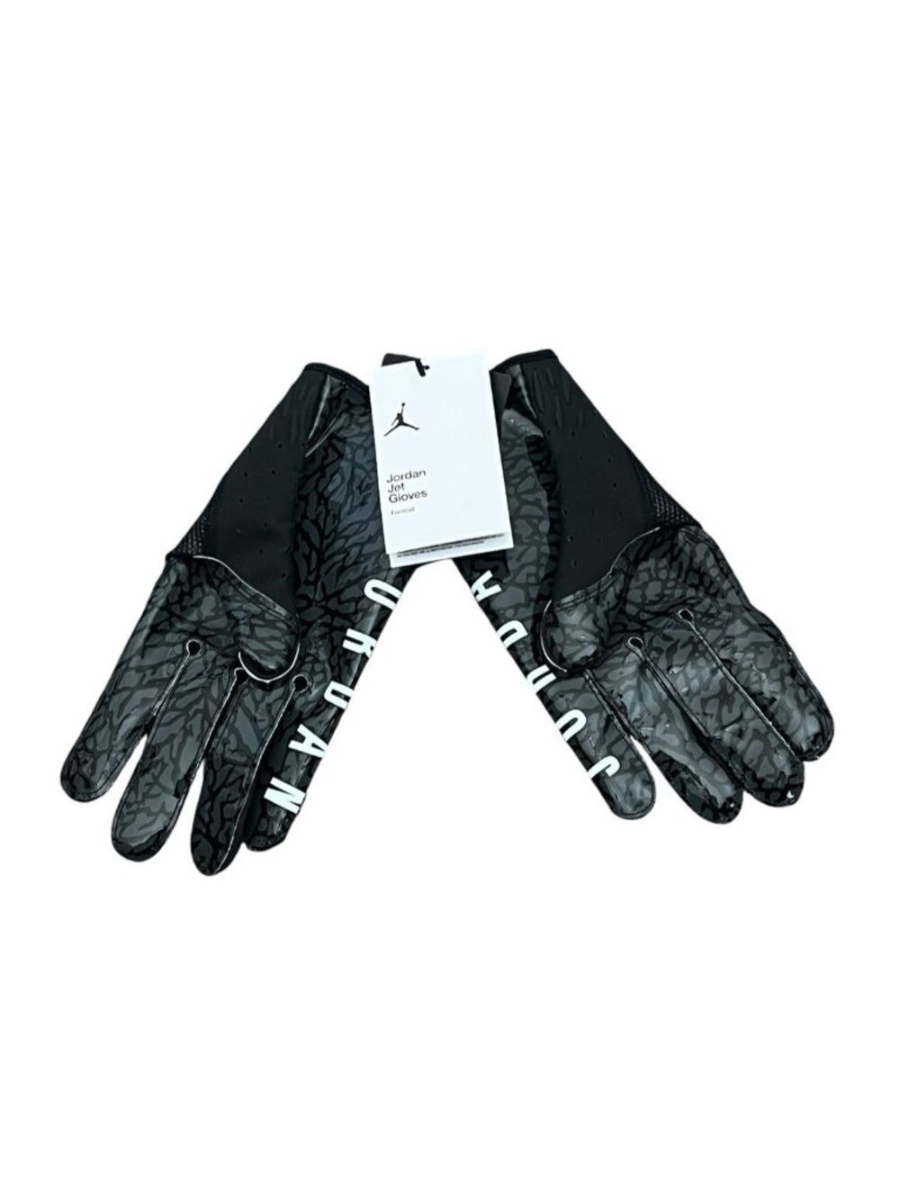 Jordan Jet 7.0 Football Gloves Black Elephant-Print DV4209-091 Men’s Size XXL